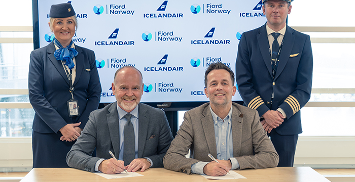 Icelandair og Fjord Norge inngår samarbeid for å styrke turismen til Vestlandet