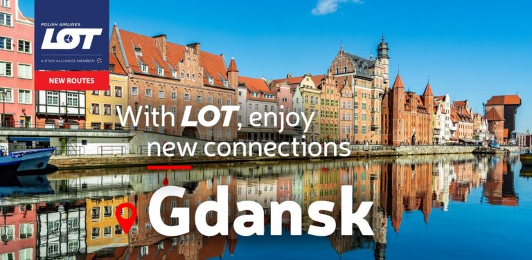 LOT Polish Airlines åpner to nye ruter fra Norge til Gdansk