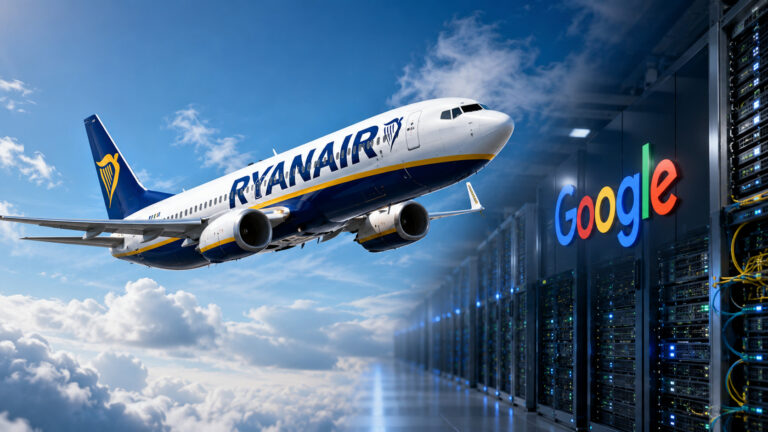 Ryanair inngår femårig data og AI-avtale med Google Cloud